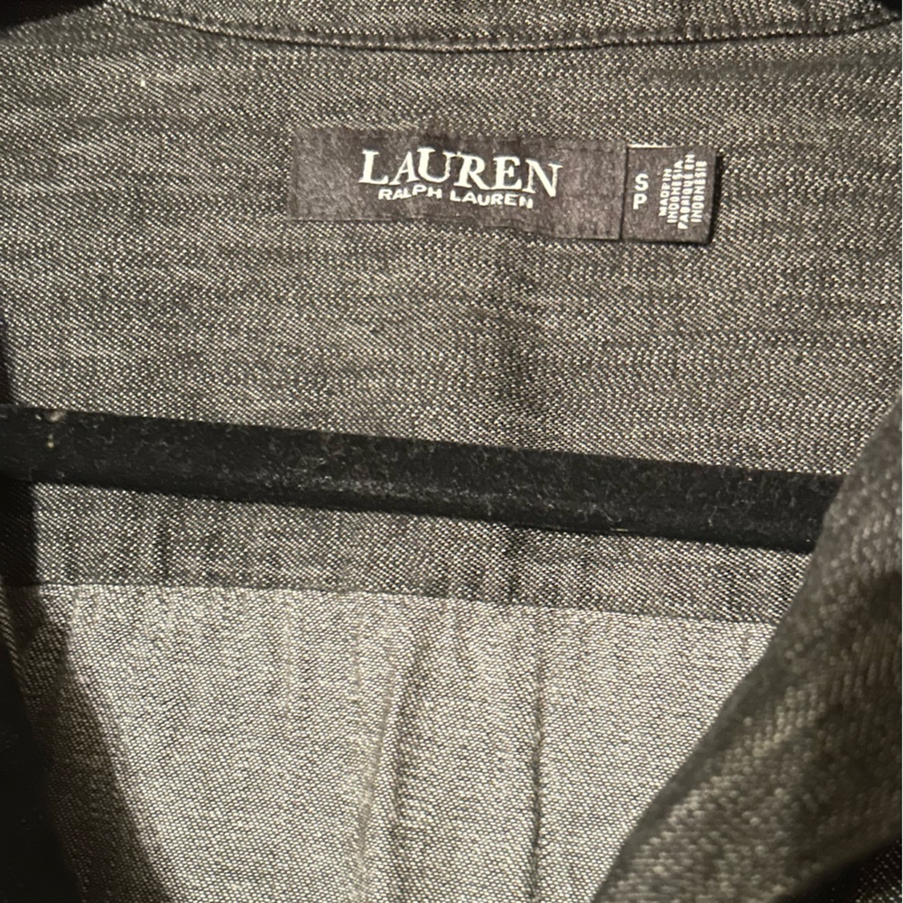 Lauren Ralph Lauren Dark Denim 100% Cotton Shift Shirt Dress size small - Picture 7 of 7